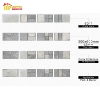 GẠCH TRANG TRÍ 300X600 GIẢ CỔ XÁM 6011 CAO CẤP GIÁ RẺ