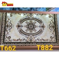 GẠCH THẢM TRANG TRÍ NỀN VÀNG KEM 882 CAO CẤP GIÁ RẺ