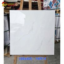 GẠCH LÁT NỀN 60X60 TRẮNG VÂN KHÓI 16914 CAO CẤP GIÁ RẺ