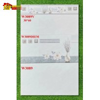 GẠCH ỐP TƯỜNG 30X60 VÂN MÂY XÁM TRẮNG ĐIỂM BÔNG 3089 CAO CẤP GIÁ RẺ