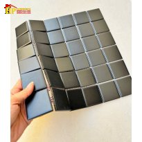 GẠCH TRANG TRÍ 30X30 MOSAIC 36 Ô VUÔNG ĐEN CAO CẤP GIÁ RẺ