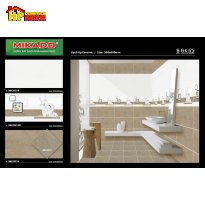 GẠCH ỐP TƯỜNG 30X60 VÂN ĐÁ VÀNG NÂU ĐẬM LỢT ĐIỂM BÌNH BÔNG HOA TRẮNG 39518 CAO CẤP GIÁ RẺ