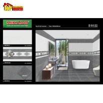 GẠCH ỐP TƯỜNG 30X60 VÂN ĐÁ XÁM ĐẬM LỢT ĐIỂM HÌNH THOI 39522 CAO CẤP GIÁ RẺ
