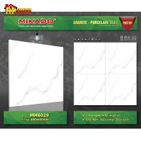 GẠCH LÁT NỀN 60X60 TRẮNG VÂN KHÓI VÀNG 6029 CAO CẤP GIÁ RẺ