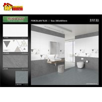 GẠCH ỐP TƯỜNG 30X60 VÂN ĐÁ XÁM ĐIỂM TAM GIÁC CÁ TÍNH 3660 CAO CẤP GIÁ RẺ