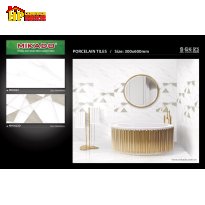 GẠCH ỐP TƯỜNG 30X60 TRẮNG VÂN KHÓI ĐÁ BÓNG ĐIỂM HÌNH LẬP THỂ 3622 CAO CẤP GIÁ RẺ