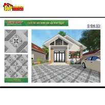 GẠCH LÁT SÂN VƯỜN 50X50 HOA VĂN BÔNG CỔ ĐIỂN SUGAR 5011 CAO CẤP GIÁ RẺ