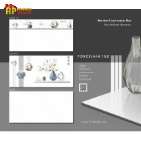 GẠCH ỐP TƯỜNG 30X60 TRẮNG VÂN KHÓI ĐIỂM BÔNG SỨ TRẮNG 36301 CAO CẤP GIÁ RẺ