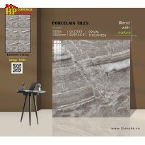 GẠCH LÁT NỀN 100X100 VÂN ĐÁ MABLE XÁM ĐẬM 105 NHẬP KHẨU CAO CẤP