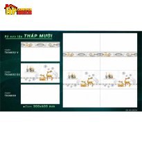 GẠCH ỐP TƯỜNG 30X60 TRẮNG VÂN KHÓI ĐIỂM 2 NAI VÀNG 36032 CAO CẤP GIÁ RẺ