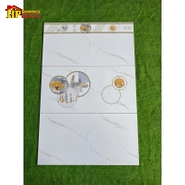 GẠCH ỐP TƯỜNG 40X80 TRẮNG VÂN KHÓI VÀNG ĐIỂM BÔNG VÀNG 4852 CAO CẤP GIÁ RẺ