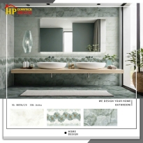 GẠCH ỐP TƯỜNG 30X60 VÂN ĐÁ XANH NGỌC ĐẬM LỢT ĐIỂM BÔNG DÂY 98878 CAO CẤP GIÁ RẺ