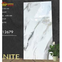 GẠCH LÁT NỀN 60X120 TRẮNG VÂN KHÓI LỚN KHẮC KIM 12679 CAO CẤP GIÁ RẺ