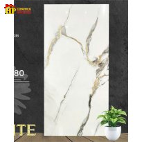 GẠCH LÁT NỀN 60X120 TRẮNG VÂN ĐÁ KHẮC KIM 126680 CAO CẤP GIÁ RẺ