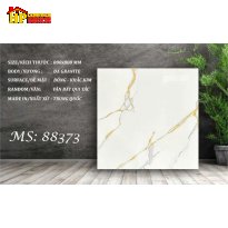 GẠCH LÁT NỀN 80X80 TRẮNG VÂN KHÓI KHẮC KIM VÀNG 88373 CAO CẤP GIÁ RẺ