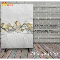 GẠCH ỐP TƯỜNG 40X80 VÂN ĐÁ XÁM ĐIỂM BÔNG DÂY KHẮC KIM 484669 CAO CẤP GIÁ RE