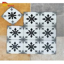 GẠCH LÁT NỀN 20X20 BÔNG CỔ ĐIỂN NỀN TRẮNG CAO CẤP GIÁ RẺ