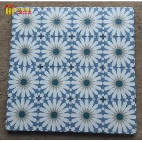 GẠCH LÁT NỀN 20X20 BÔNG CÚC XANH CỔ ĐIỂN CAO CẤP GIÁ RẺ