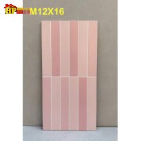 GẠCH TRANG TRÍ 30X60 12 Ô CHỮ NHẬT HỒNG ĐẬM LỢT CAO CẤP GIÁ RẺ