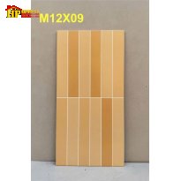 GẠCH TRANG TRÍ 30X60 12 Ô CHỮ NHẬT KEM NÂU M12X09 CAO CẤP GIÁ RẺ