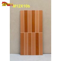 GẠCH TRANG TRÍ 30X60 12 Ô CHỮ NHẬT NÂU ĐẬM 3 MÀU M12X10B CAO CẤP GIÁ RẺ