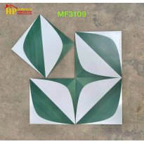 GẠCH BÔNG 30X30 TRẮNG GHÉP HOA VĂN XANH 3109 CAO CẤP GIÁ RẺ