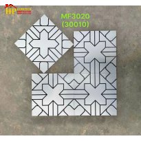 GẠCH BÔNG 30X30 TRẮNG HOA VĂN ĐEN CỔ ĐIỂN 3020 CAO CẤP GIÁ RẺ