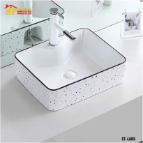 LAVABO ĐẶT BÀN CHỮ NHẬT VÂN TERAZO LA 65 CAO CẤP GIÁ RẺ