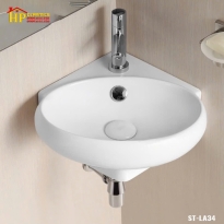 LAVABO TREO TƯỜNG GÓC TRẮNG LA34 CAO CẤP GIÁ RẺ