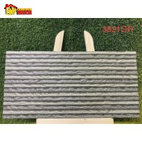 GẠCH TRANG TRÍ 30X60 MÀU XÁM TRO HỌA TIẾT SỌC NGANG DÀI 3D NHẬP KHẨU CAO CẤP
