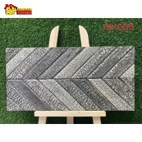 GẠCH TRANG TRÍ 30X60 MÀU ĐEN XÁM THAN HỌA TIẾT XƯƠNG CÁ 3D NHẬP KHẨU CAO CẤP