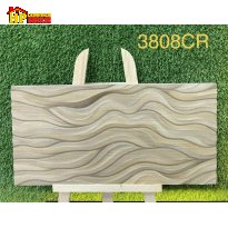 GẠCH TRANG TRÍ 30X60 MÀU KEM NHẠT HỌA TIẾT GỢN SÓNG 3D NHẬP KHẨU CAO CẤP