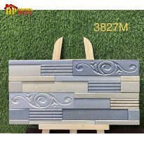 GẠCH TRANG TRÍ 30X60 SẮC XANH VÀ KEM VÀNG HỌA TIẾT ĐÁ GHÉP SOLE 3D NHẬP KHẨU CAO CẤP