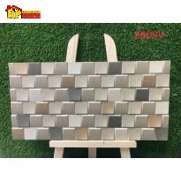 GẠCH TRANG TRÍ 30X60 SẮC XÁM ĐÁ VÀ VÀNG RÊU HỌA TIẾT KHỐI VUÔNG SOLE 3D NHẬP KHẨU CAO CẤP