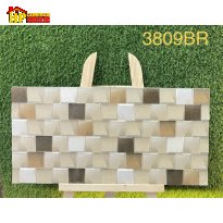 GẠCH TRANG TRÍ 30X60 SẮC MÀU NÂU ĐẤT VÀ VÀNG CÁT HỌA TIẾT HÌNH VUÔNG LIÊN HOÀN 3D NHẬP KHẨU CAO CẤP