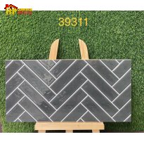 GẠCH TRANG TRÍ 30X60 SẮC ĐEN HUYỀN BÍ HỌA TIẾT XƯƠNG CÁ 3D NHẬP KHẨU CAO CẤP
