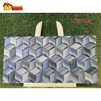 GẠCH TRANG TRÍ 30X60 SẮC XANH KẾT HỢP ĐEN HỌA TIẾT LẬP PHƯƠNG 3D NHẬP KHẨU CAO CẤP