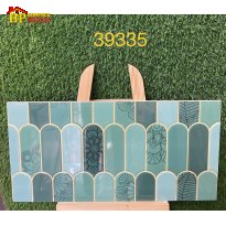 GẠCH TRANG TRÍ 30X60 HOA VĂN LÔNG VŨ XANH BÔNG 39335 CAO CẤP GIÁ RẺ