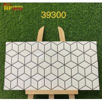 GẠCH TRANG TRÍ 30X60 LỤC GIÁC GHÉP MÀU TRẮNG 39300