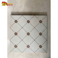 GẠCH LÁT NỀN 30X30 TRẮNG HOA VĂN CARO NÂU 12 CAO CẤP GIÁ RẺ
