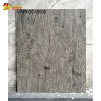 GACH GIẢ GỖ 15X90 VÂN GỖ XÁM NÂU ĐẬM NY18 GC15902 CAO CẤP GIÁ RẺ