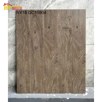 GẠCH GIẢ GỖ 15X90 VÂN GỖ MÀU NÂU TRẦM NY18GC15904 CAO CẤP GIÁ RẺ