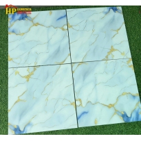 GẠCH LÁT NỀN 60X60 VÂN ĐÁ XANH BIỂN KHẮC KIM CHỈ VÀNG CAO CẤP GIÁ RẺ