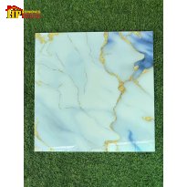 GẠCH LÁT NỀN 60X60 VÂN ĐÁ XANH BIỂN KHẮC KIM CHỈ VÀNG CAO CẤP GIÁ RẺ