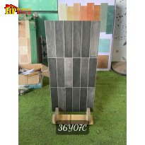 GẠCH TRANG TRÍ 30X60 Ô CHỮ NHẬT XÁM ĐẬM LOANG 36Y07C CAO CẤP GIÁ RẺ