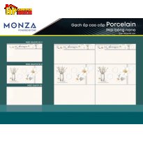 GẠCH ỐP TƯỜNG 30X60 VÂN MÂY KEM ĐIỂM BÔNG SIÊU BÓNG 192S5 CAO CẤP GIÁ RẺ