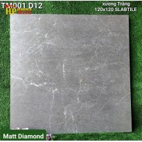 GẠCH LÁT NỀN 120X120 VÂN ĐÁ MABLE XÁM MỜ D12 CAO CẤP GIÁ RẺ