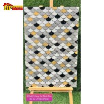 GẠCH TRANG TRÍ 30X60 KHẮC KIM VẢY CÁ XÁM VÀNG ĐEN 360093 CAO CẤP GIÁ RẺ