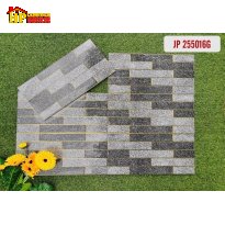 GẠCH TRANG TRÍ 25X50 KIỂU XÂY GẠCH VÂN ĐÁ MÈ XÁM KHẮC KIM 255016G CAO CẤP GIÁ RẺ