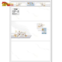 GẠCH ỐP TƯỜNG 40X80 TRẮNG VÂN KHÓI VÀNG ĐIỂM BÔNG THUYỀN 48602 CAO CẤP GIÁ RẺ